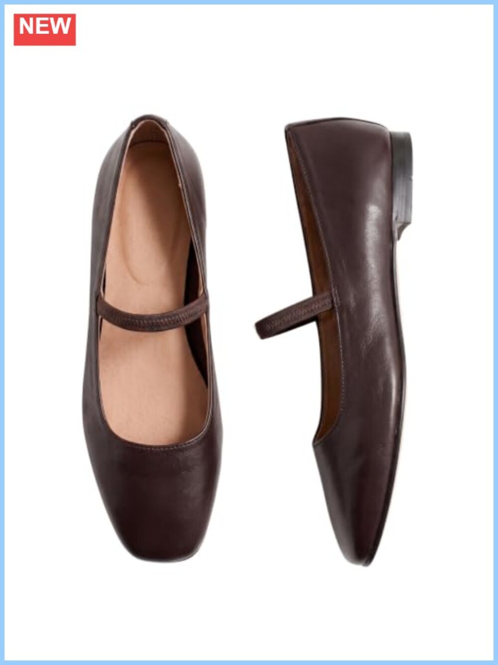 Women's Square Toe Ballet Flats Elastic Strap Slip-On Comfortable Casual Shoes